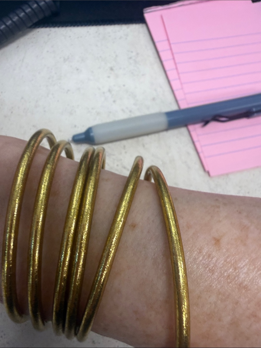 Gold Coil Wrap Bracelet — Women’s Spiral Bangle